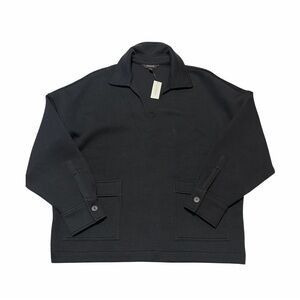 NWT Banana Republic Scuba Patch Pocket Sweatshirt Sz L Minimalist